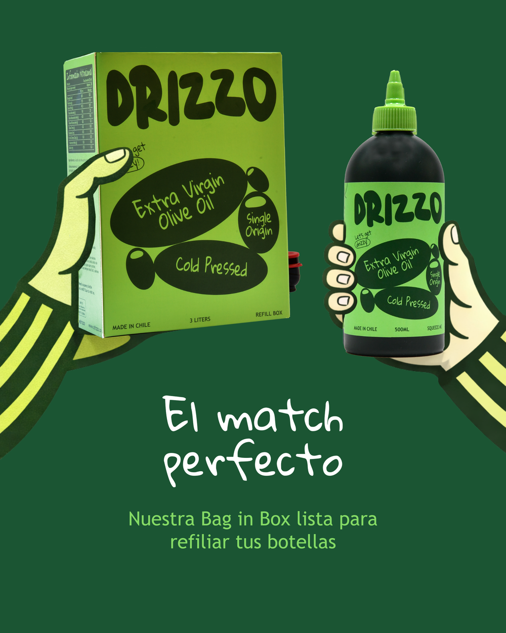 Aceite de oliva virgen extra Drizzo 3lt Fresco